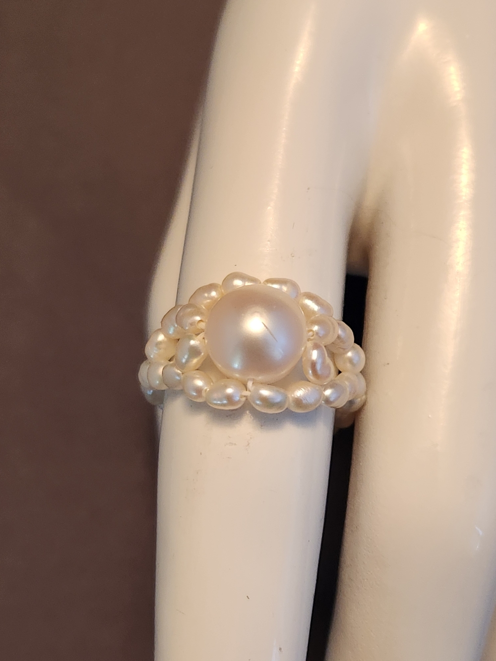 Pearl Cluster Ring